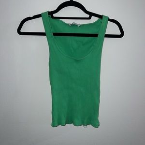 Green zara tank